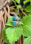 ~ Spiny Oyster Shell + Turquoise Double Gemstone ~ Size 8.5